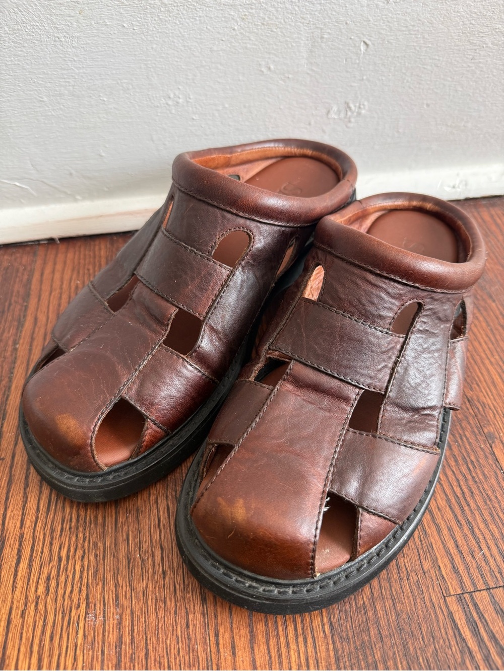 Simple Shoes Woven Leather Slip Ons